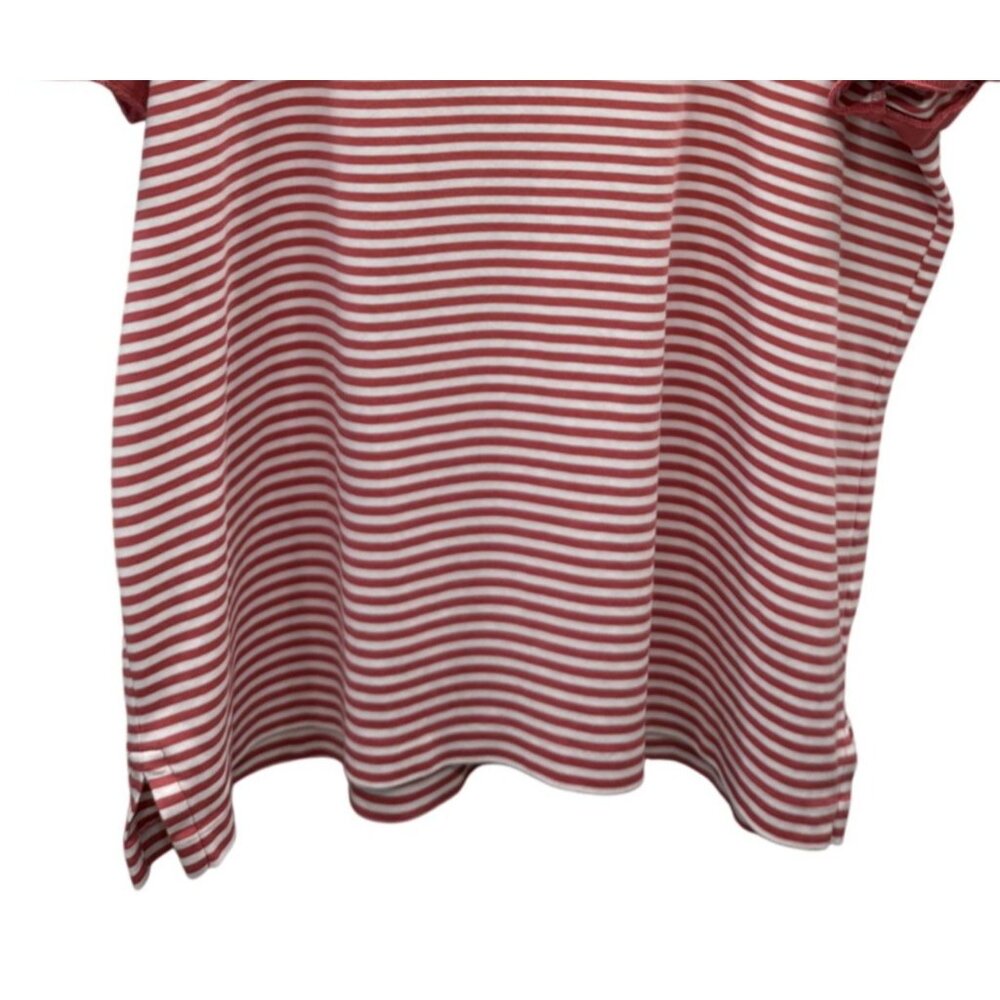 Polo Ralph Lauren Mens XL Coral Striped Short Sleeve Polo Shirt Classic Cotton - Picture 3 of 5